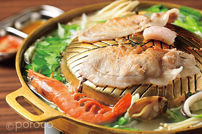 真鍮製 ムーガタ鍋 ムーガタ タイ焼肉鍋