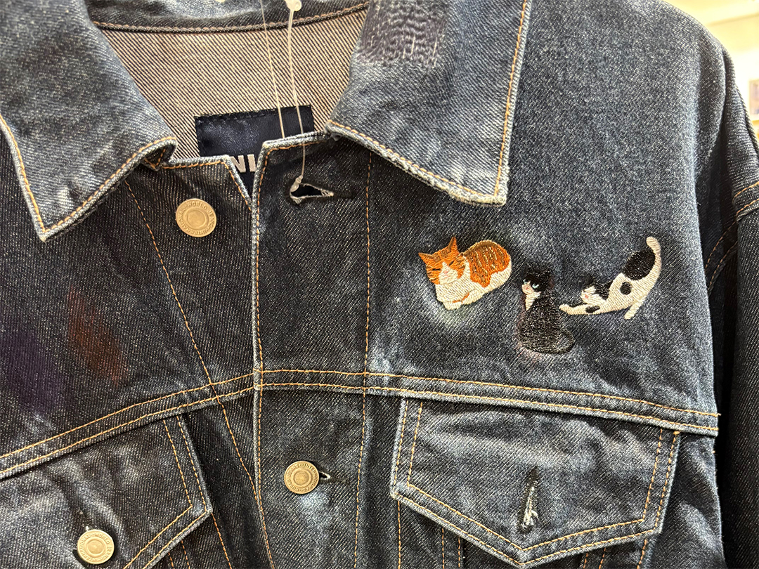 UNIQLO 00s ヤンキース コラボ ウールスタジャン 牛革レザー切替 刺繍