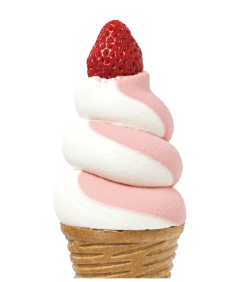 苺と北海道産ミルク