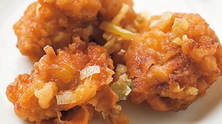 鶏唐揚げの薬味煮